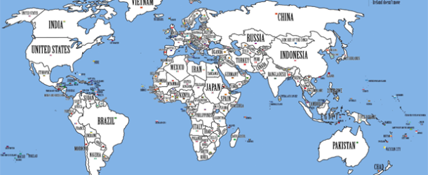 Mental Floss: The World’s Countries Swapped According to Their Population